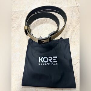 Kore Essentials tactical nylon gun belt with a micro-adjustable track system.